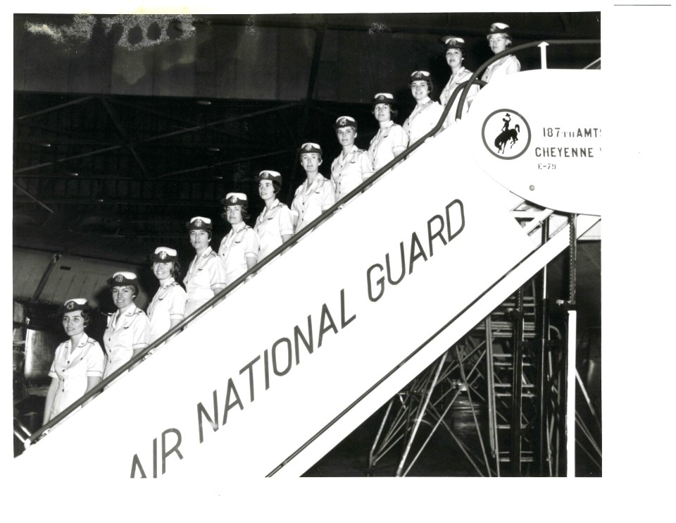 Women from the 187th Aeromedical Evacuation Flight, Wyoming Air National Guard, Cheyenne WY, ca. 1968-69