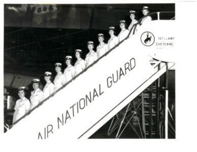 Women from the 187th Aeromedical Evacuation Flight, Wyoming Air National Guard, Cheyenne WY, ca. 1968-69 photo