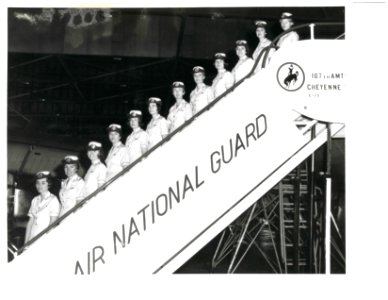Women from the 187th Aeromedical Evacuation Flight, Wyoming Air National Guard, Cheyenne WY, ca. 1968-69