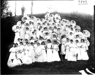 Women in costume at Western College on Tree Day 1907 (3195980731) photo