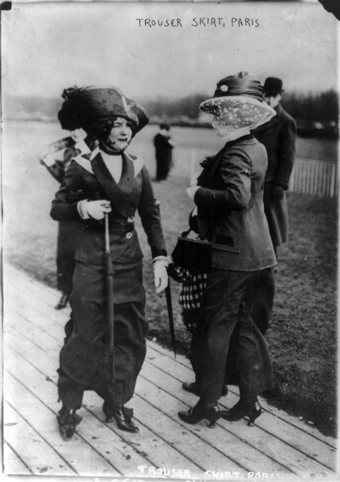 Women's fashions- trouser skirt, Paris, March 1911 LCCN2004682003