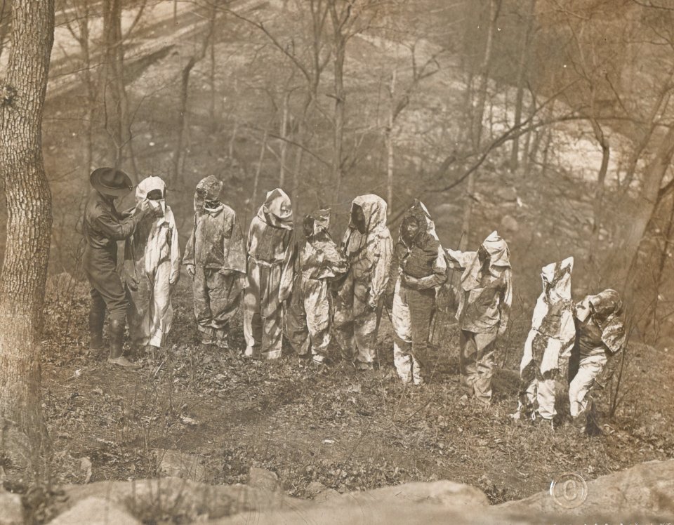 Women's Reserve Camouflage Corps in suits in NYC