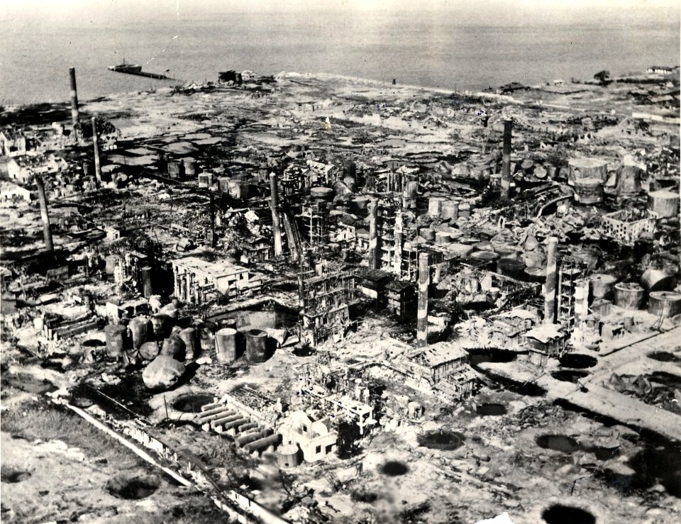 Wonsan refinery after B-29 strikes