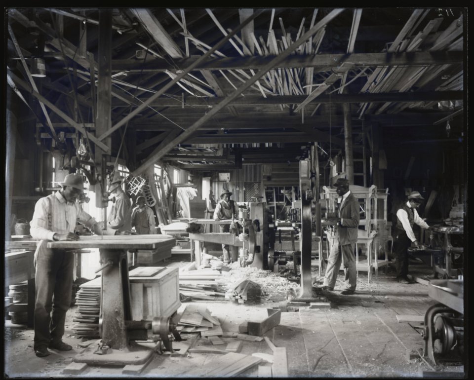 Wood workshop at Tuskegee Institute, ca. 1902 LCCN2014647902