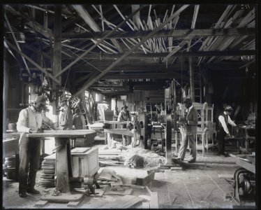 Wood workshop at Tuskegee Institute, ca. 1902 LCCN2014647902