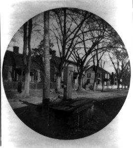 Wooden water pump on street in Washington, D.C. LCCN2007678681