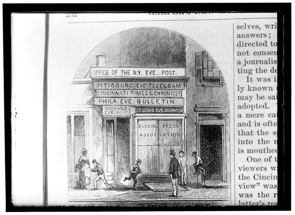 WOODCUT OF NEW YORK POST OFFICE LOC hec.06339