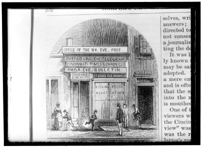 WOODCUT OF NEW YORK POST OFFICE LOC hec.06339