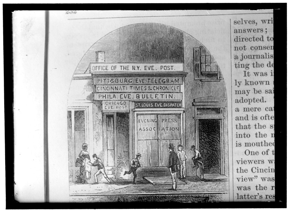 WOODCUT OF NEW YORK POST OFFICE LOC hec.06337