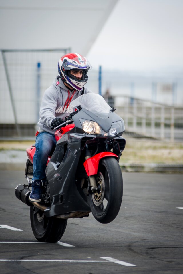 Motorbike biker track