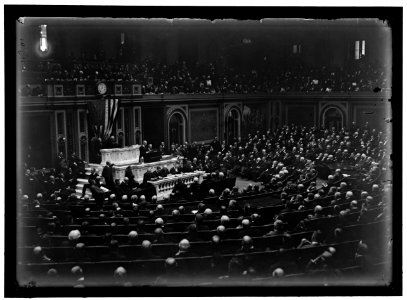 WOODROW WILSON BEFORE CONGRESS LOC hec.10123