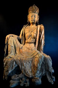 Wooden figure of Guanyin