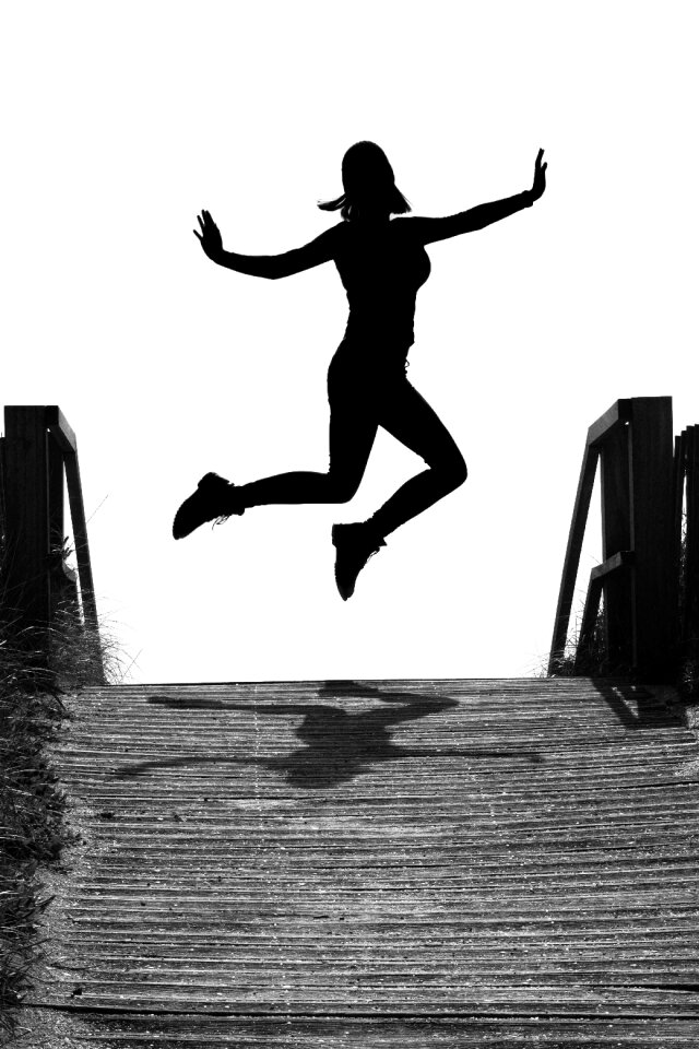 Silhouette joy take off