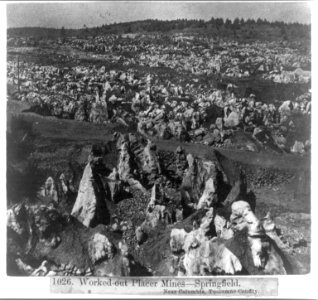 Worked-out Placer Mines-Springfield - Near Columbia - Tuolumne County LCCN2002724190