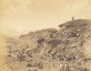 Workers on the Interior of the Cut for the French Construction of the Panama Canal, 1886