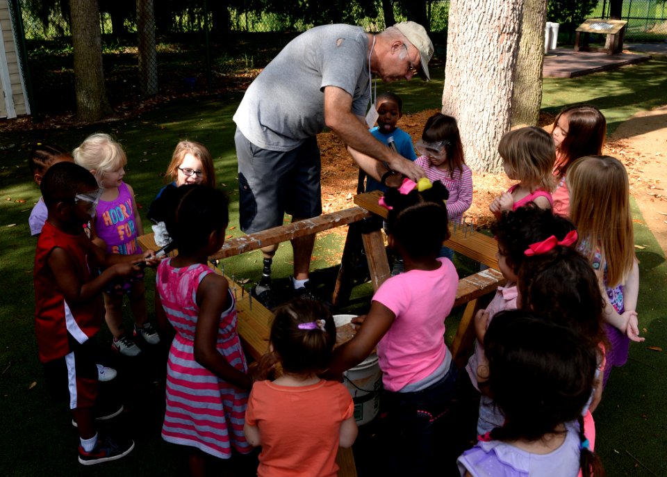 Woodworking day at Mayport Child Development Center 150421-N-JX484-021