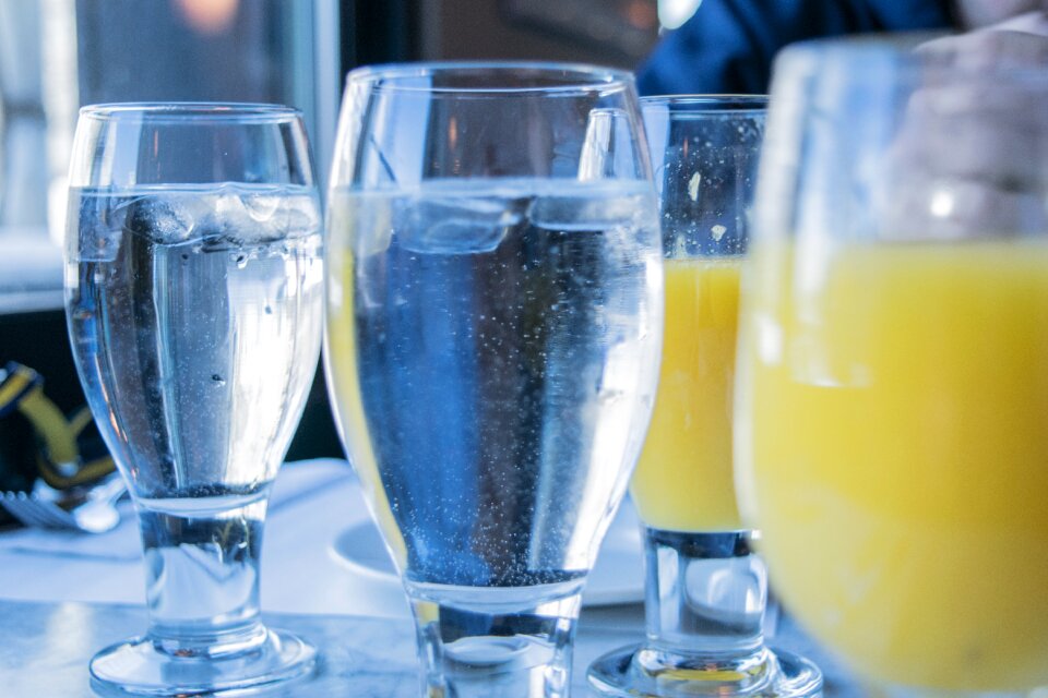 Morning juice breakfast
