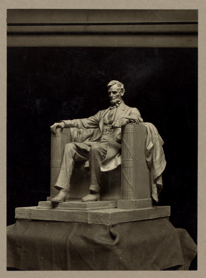Working model for statue of Abraham Lincoln, sculpted by Daniel C. French LCCN91711180