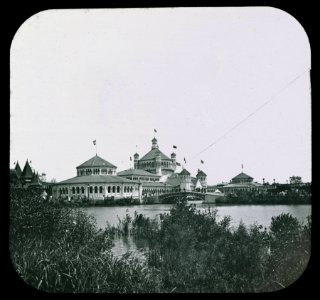 World's Columbian Exposition lantern slides, Fisheries Building, From a Distance (NBY 8736)