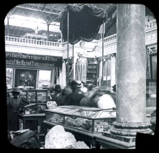 World's Columbian Exposition lantern slides, Mines and Mining Building, Interior, Montana (NBY 8703)