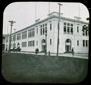 World's Columbian Exposition lantern slides, Ethnological Building, Front (NBY 8829)