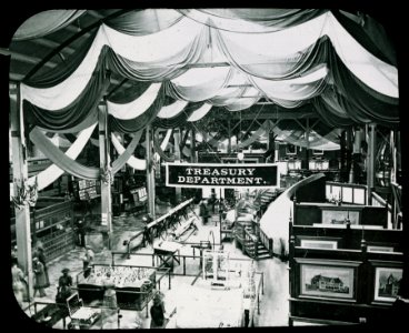 World's Columbian Exposition lantern slides, Government Building, Treasury Department Interior (NBY 8754)