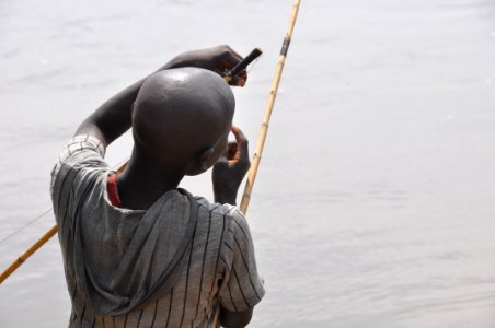 Working on the Fishing Rod