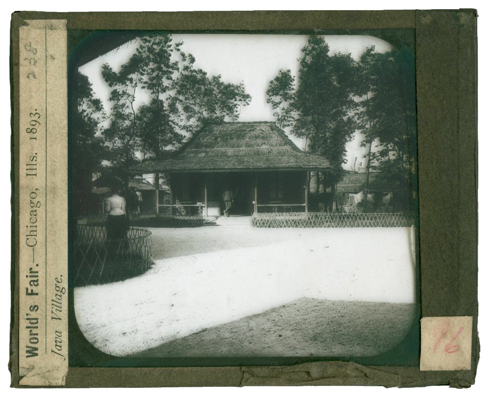 World's Columbian Exposition lantern slides, Java Village, Midway Plaisance (NBY 8783)