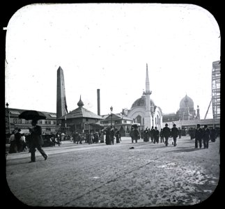 World's Columbian Exposition lantern slides, Turkish Village, Midway Plaisance (NBY 8799)