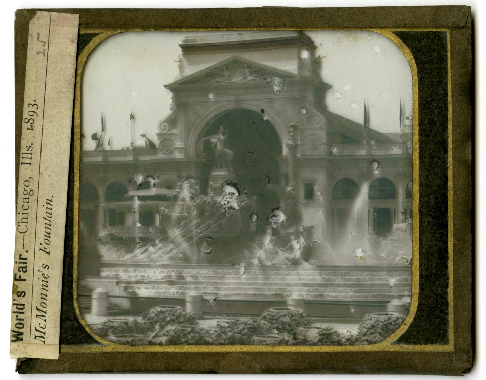World's Columbian Exposition lantern slides, McMonnie's Fountain (NBY 8756)