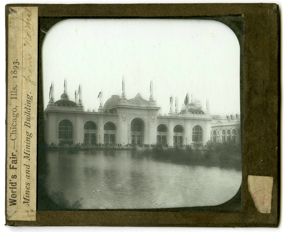 World's Columbian Exposition lantern slides, Mines and Mining Building, From Northwest (NBY 8807)