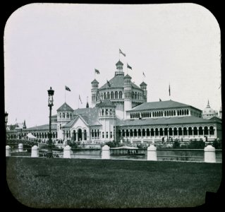 World's Columbian Exposition lantern slides, Fisheries Building, Entrance (NBY 8826)