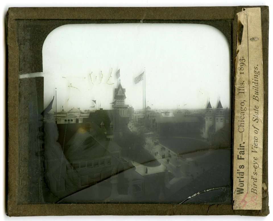 World's Columbian Exposition lantern slides, State Buildings, Bird's-eye View (NBY 8840)