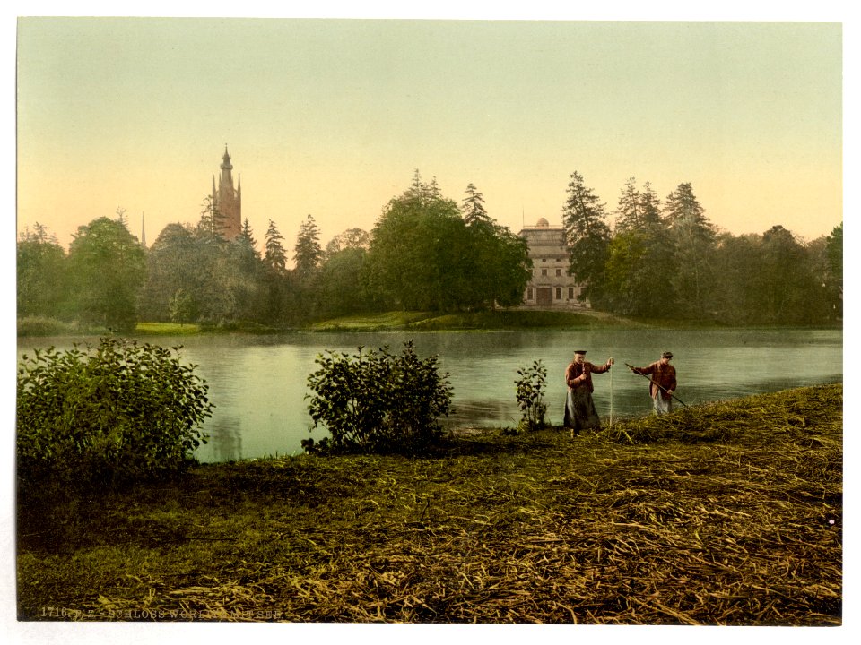 Worlitz Castle and lake, park of Worlitz, Anhalt, Germany-LCCN2002696100