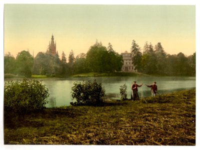 Worlitz Castle and lake, park of Worlitz, Anhalt, Germany-LCCN2002696100