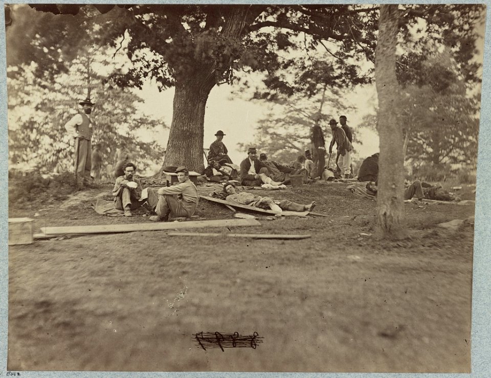 Wounded soldiers at hospital in Fredericksburg, Va LCCN2012650256