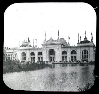 World's Columbian Exposition lantern slides, Mines and Mining Building, From Northwest (NBY 8808) photo
