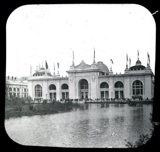 World's Columbian Exposition lantern slides, Mines and Mining Building, From Northwest (NBY 8808)