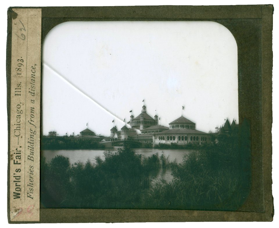 World's Columbian Exposition lantern slides, Fisheries Building, From a Distance (NBY 8735)