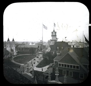 World's Columbian Exposition lantern slides, State Buildings, Bird's-eye View (NBY 8841) photo