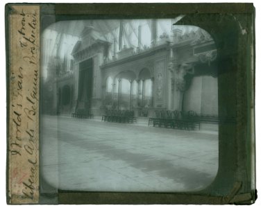 World's Columbian Exposition lantern slides, Liberal Arts Building, Belgium Perspective of Front (NBY 8777) photo