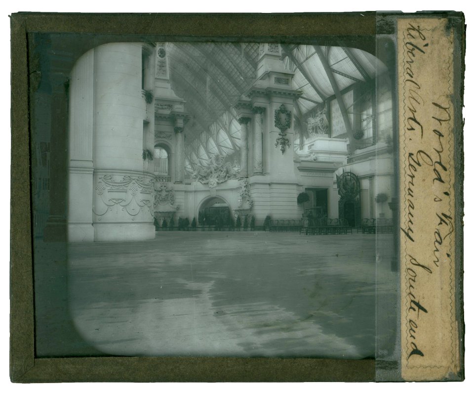 World's Columbian Exposition lantern slides, Liberal Arts Building, Germany, South End (NBY 8771)