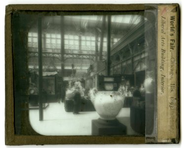 World's Columbian Exposition lantern slides, Liberal Arts Building, Interior (NBY 8795) photo