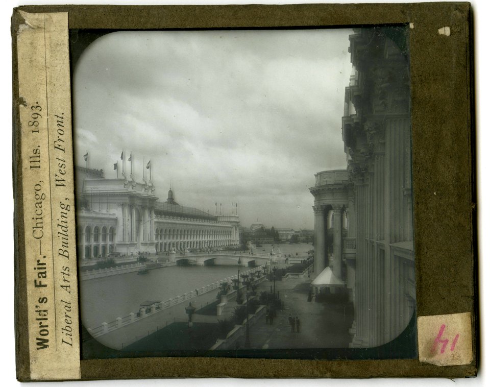 World's Columbian Exposition lantern slides, Liberal Arts Building, West Front (NBY 8711)