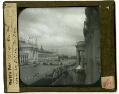 World's Columbian Exposition lantern slides, Liberal Arts Building, West Front (NBY 8711) photo
