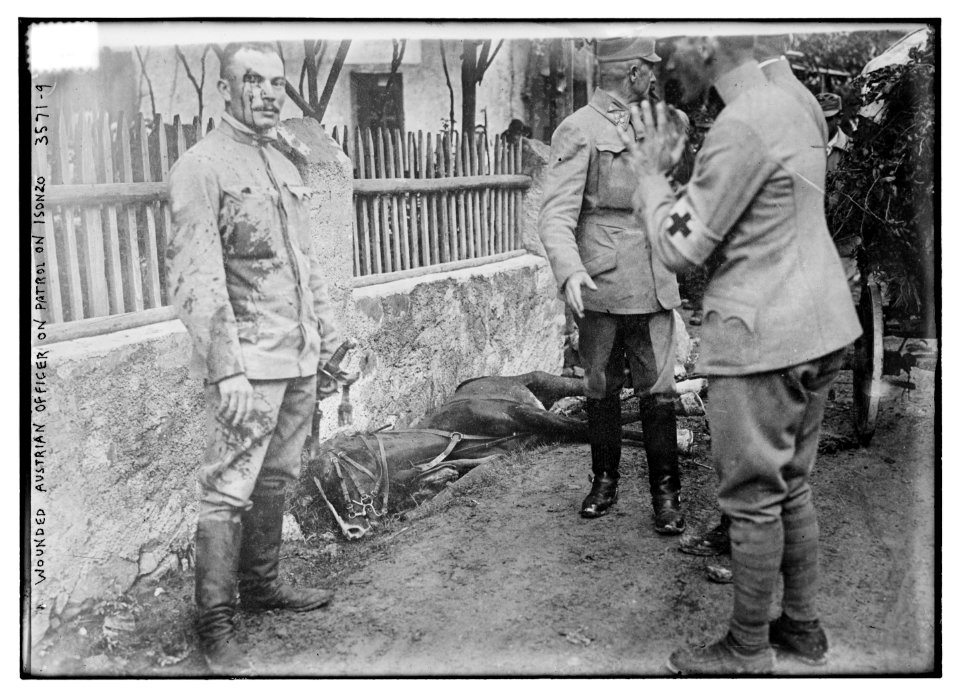Wounded Austrian Officer on Patrol on Isonzo LCCN2014699655