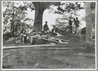 Wounded near Fredericksburg, Va., 1863 (i.e.1864) LCCN2013645503