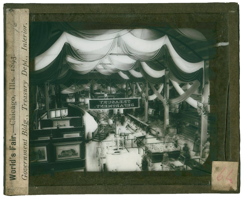 World's Columbian Exposition lantern slides, Government Building, Treasury Department Interior (NBY 8753)