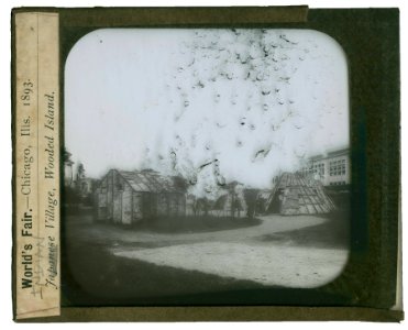 World's Columbian Exposition lantern slides, Indian Village, Midway Plaisance (NBY 8786)