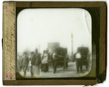 World's Columbian Exposition lantern slides, Midway Plaisance, Turks Carrying Sedan Chairs (NBY 8768) photo